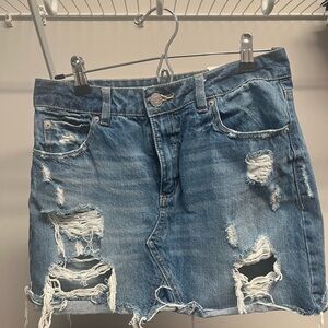 Garage Blue Mini Skirt Casual